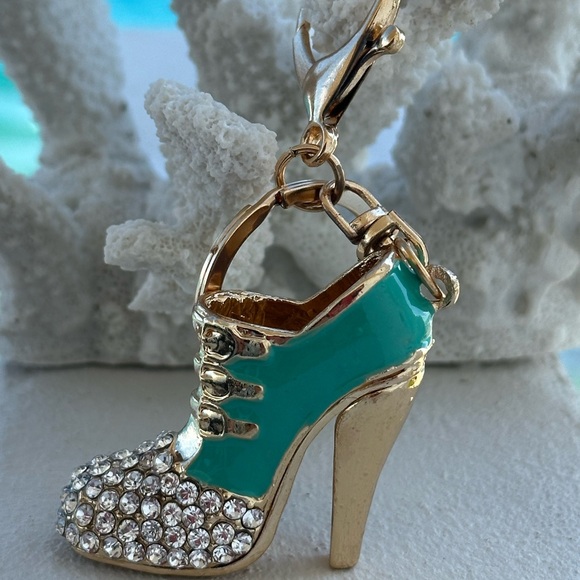Shoes - keychain of Crystal embellished Shoe Charm NWT